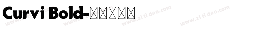 Curvi Bold字体转换